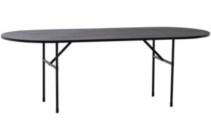 WOOOD Černý dubový jídelní stůl Arthur 220 x 90 cm