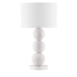 Nova Luce Bílá stolní lampa Chamois