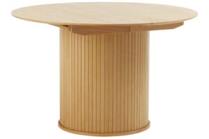 Unique Furniture Dubový rozkládací jídelní stůl Nola 120/167 x 120 cm