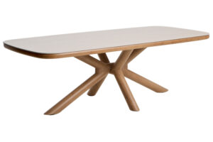 Kave Home Béžový keramický zahradní stůl Mirtia 240 x 110 cm