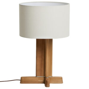Kave Home Dřevěná stolní lampa Niani