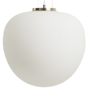 Kave Home Opálově bílé skleněné závěsné světlo Ardali Ø 40 cm