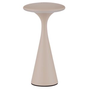 Nova Luce Béžová kovová nabíjecí stolní LED lampa Grigio