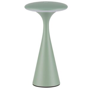 Nova Luce Zelená kovová nabíjecí stolní LED lampa Grigio