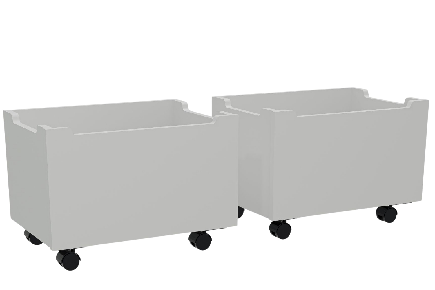Vipack Set dvou bílých dřevěných boxů Forrest 40 x 57 cm