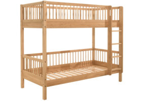 Vipack Dubová dvoupatrová postel Forrest 90 x 200 cm