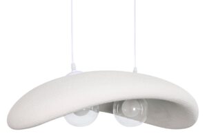 Micadoni Bílé závěsné světlo Rut 66 cm