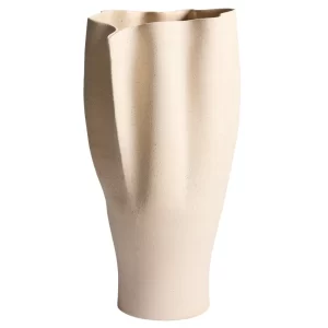 Kave Home Béžová keramická váza Nilea 44 cm