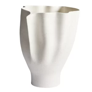 Kave Home Krémová keramická váza Nilea 34 cm