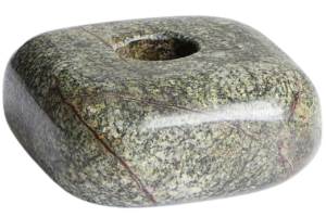 Kave Home Zelený mramorový svícen Liren 3 cm
