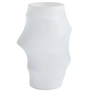Kave Home Bílá skleněná váza Neluo 49 cm