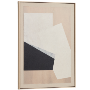 Kave Home Béžový abstraktní obraz Varo 50 x 70 cm I.