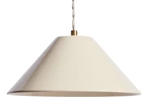 Kave Home Béžové keramické závěsné světlo Ceren Ø30 cm