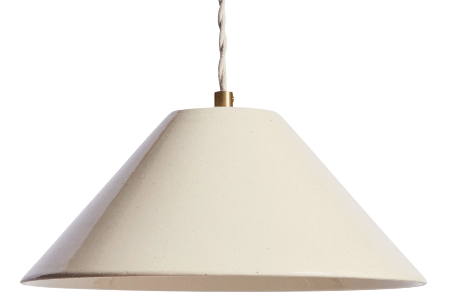 Kave Home Béžové keramické závěsné světlo Ceren Ø30 cm