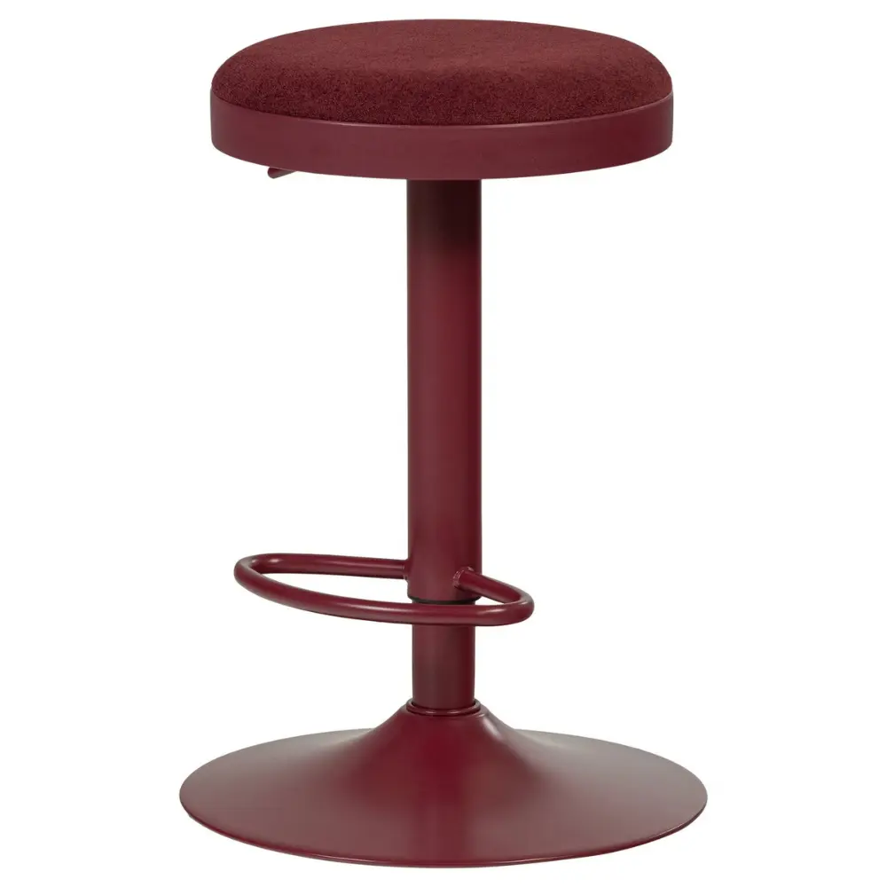 WOOOD Tmavě červená barová židle Mevo 60-82 cm