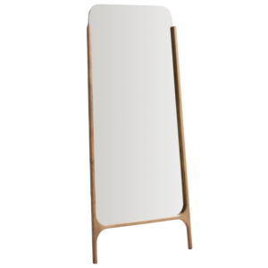 Kave Home Dřevěné stojací zrcadlo Aremi 197 x 99 cm