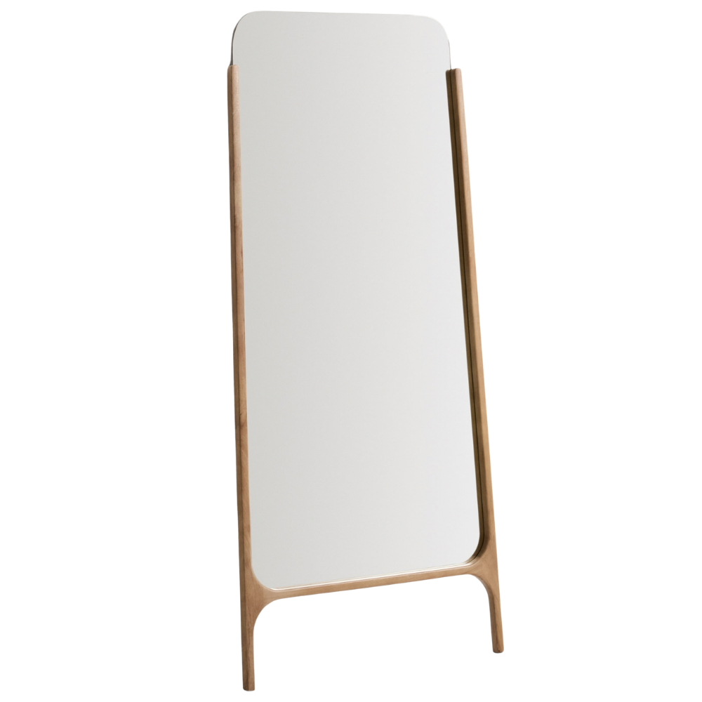 Kave Home Dřevěné stojací zrcadlo Aremi 197 x 99 cm