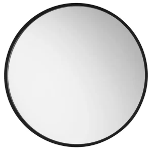 Nova Luce Černé kovové nástěnné zrcadlo Rossi 50 cm