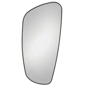 Nova Luce Černé závěsné zrcadlo s LED osvětlením Sinia 135 x 65 cm
