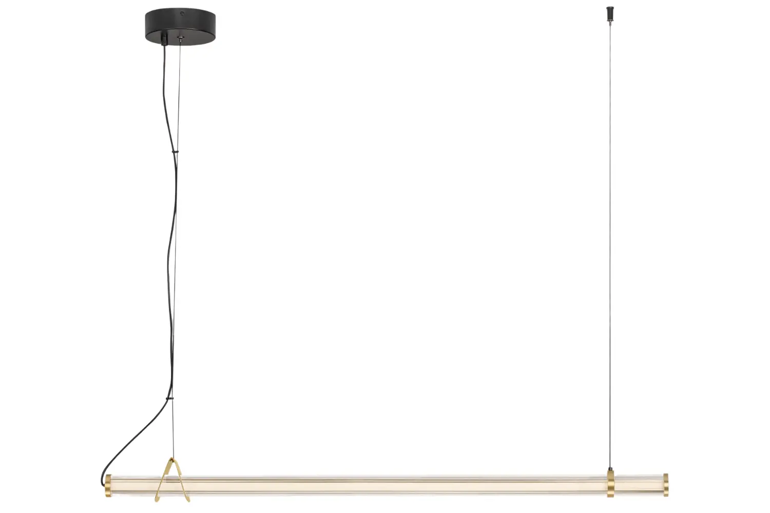 Nova Luce Skleněné závěsné LED světlo Eliot 102 cm