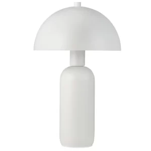 Nova Luce Bílá kovová stolní lampa Vannie