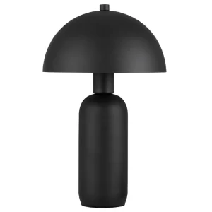 Nova Luce Černá kovová stolní lampa Vannie