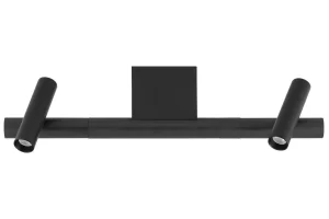 Nova Luce Černé kovové stropní LED světlo Avelo 46 cm