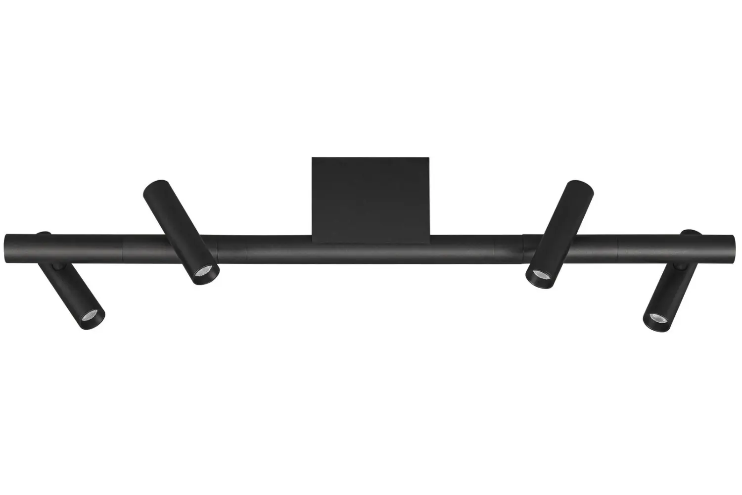 Nova Luce Černé kovové stropní LED světlo Avelo 75 cm
