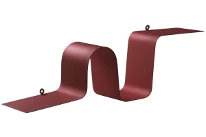 Jotex Tmavě červená kovová nástěnná police CATERPILLAR 64 cm