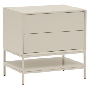 Krémový noční stolek Teulat Platt 55 x 40 cm – vystavený kus