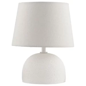 Nova Luce Bílá keramická stolní lampa Noma